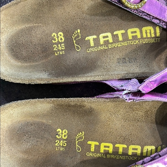 Birkenstock Tatami Purple Strappy Sandals - Picture 4 of 5